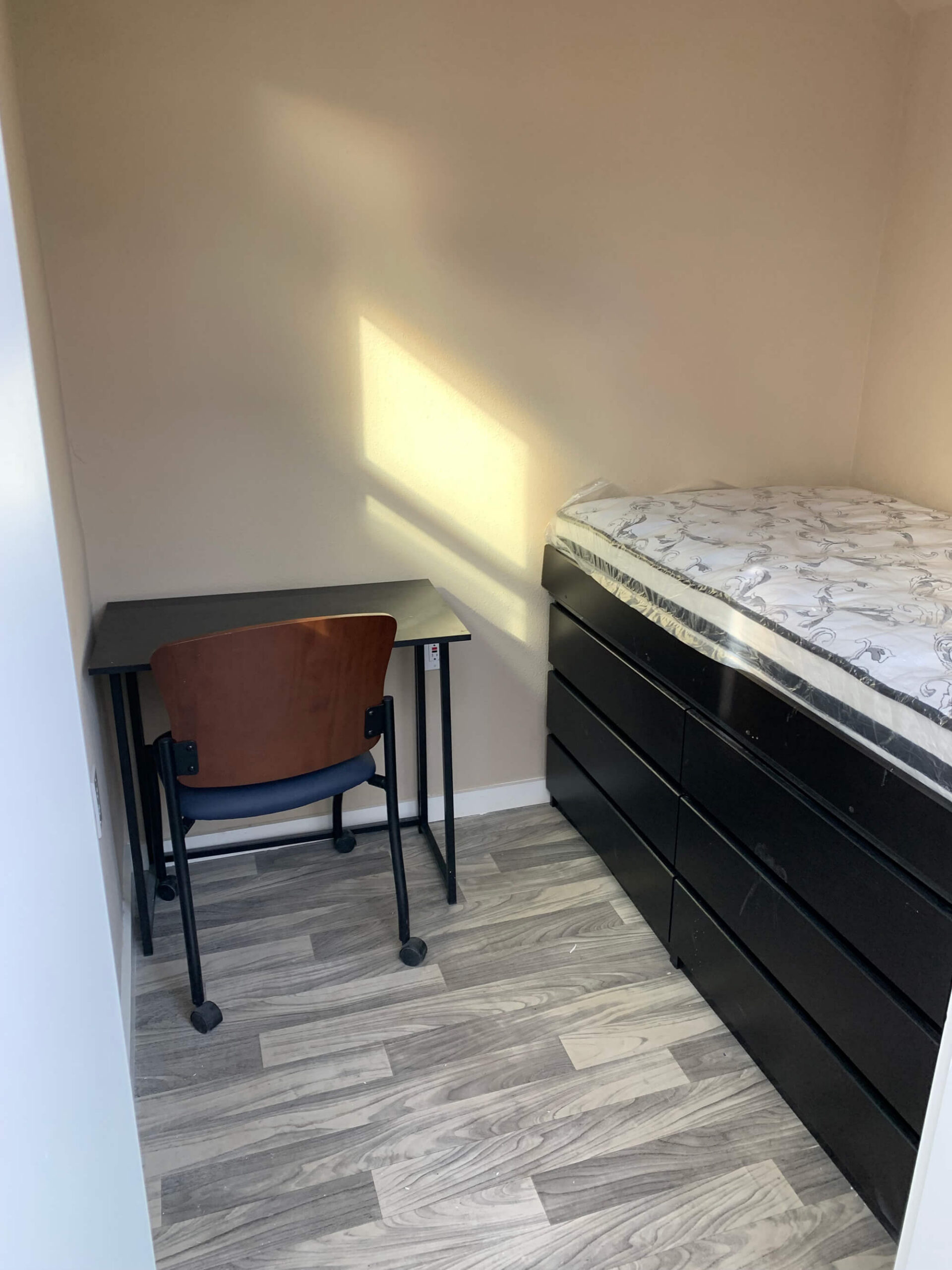 Tiny Home Construction Bedroom