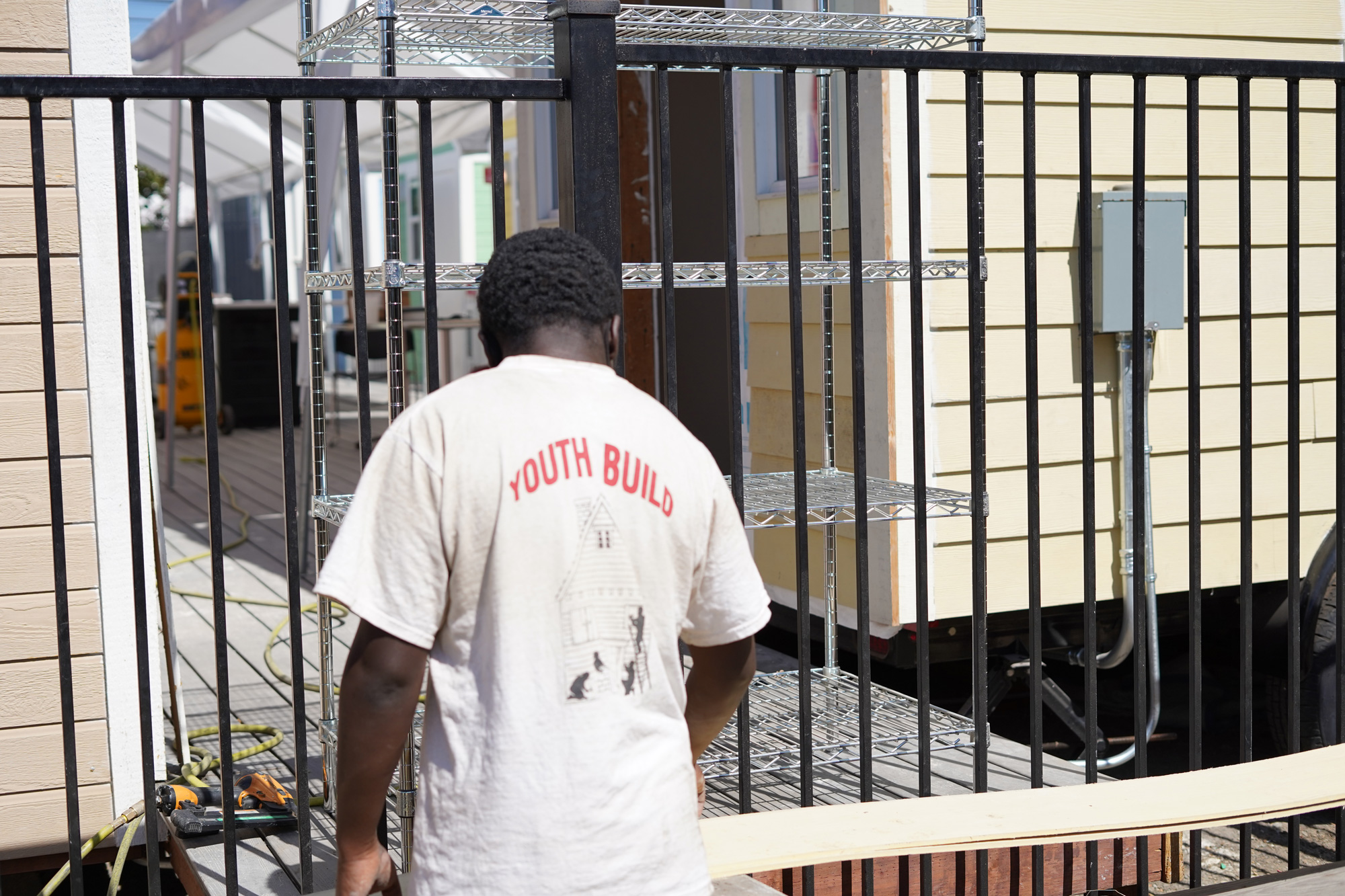 Tiny Home Construction Fence