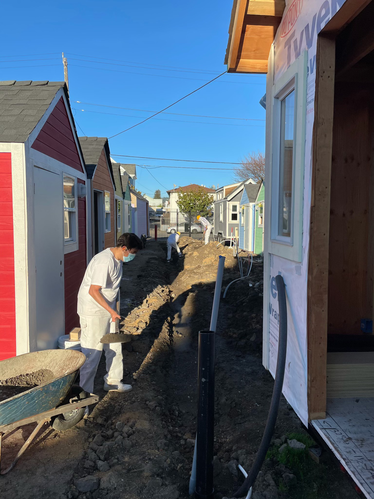 Tiny Home Construction Digging